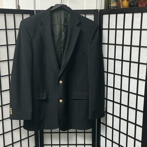 David Taylor Black Blazer with Gold-Tone Buttons worn once